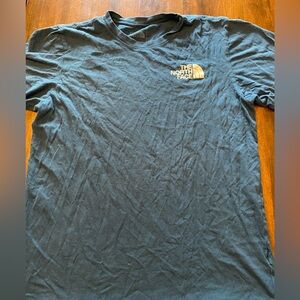North Face blue short sleeve tshirt.